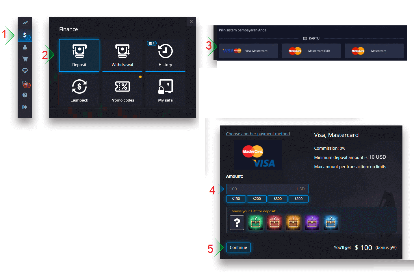 Deposit Money in Pocket Option via Bank Cards (Visa / Mastercard), Bank Transfer, E-payments (OVO, Doku, QRIS, VLoad, WebMoney, Jeton, Perfect Money, FasaPay, Advcash) and Cryptocurrency in Indonesia Deposit Money in Pocket Option via Bank Cards (Visa / Mastercard), Bank Transfer, E-payments (OVO, Doku, QRIS, VLoad, WebMoney, Jeton, Perfect Money, FasaPay, Advcash) and Cryptocurrency in Indonesia