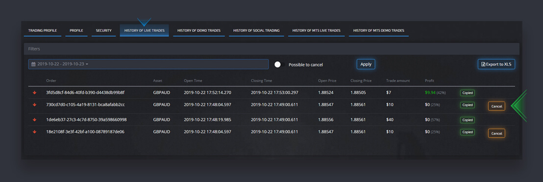 Market in Pocket Option의 모든 기능 사용 안내 Market in Pocket Option의 모든 기능 사용 안내