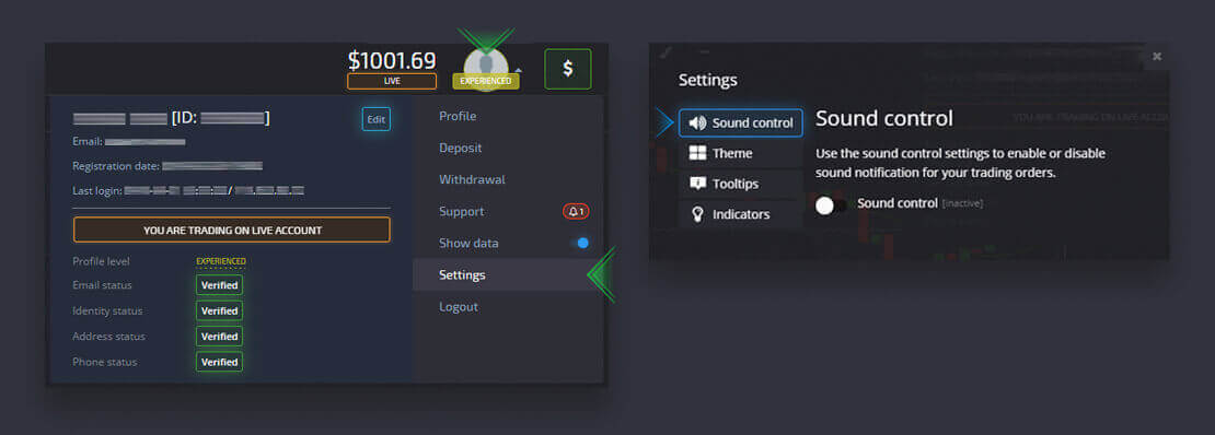 Guide Using the Settings at Pocket Option - Copy Trades of Other Users from the Chart Guide Using the Settings at Pocket Option - Copy Trades of Other Users from the Chart