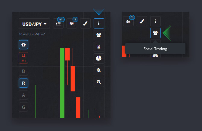 Guide Using the Settings at Pocket Option - Copy Trades of Other Users from the Chart Guide Using the Settings at Pocket Option - Copy Trades of Other Users from the Chart