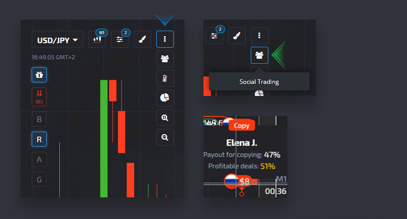 Guide Using the Settings at Pocket Option - Copy Trades of Other Users from the Chart Guide Using the Settings at Pocket Option - Copy Trades of Other Users from the Chart