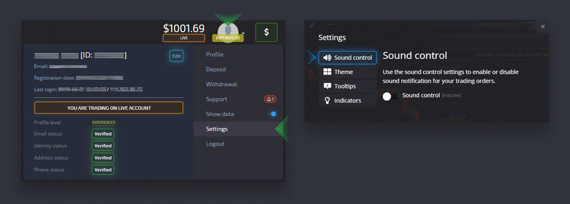Guide Using the Settings at Pocket Option - Copy Trades of Other Users from the Chart Guide Using the Settings at Pocket Option - Copy Trades of Other Users from the Chart