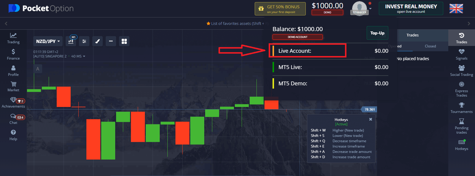 How to Open a Trading Account and Register at Pocket Option How to Open a Trading Account and Register at Pocket Option