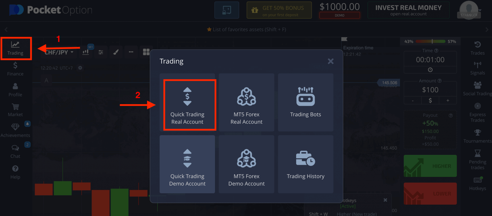 Pocket Option-de hasaby nädip hasaba almaly we barlamaly Pocket Option-de hasaby nädip hasaba almaly we barlamaly