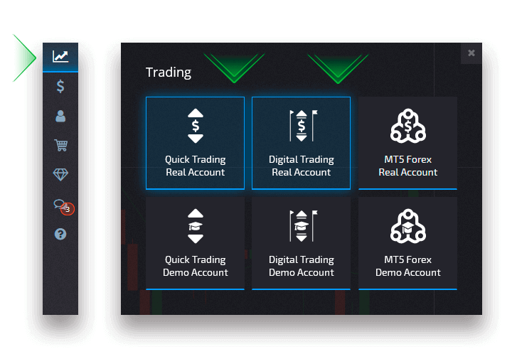 Покет торговля. Pocket option buttons.