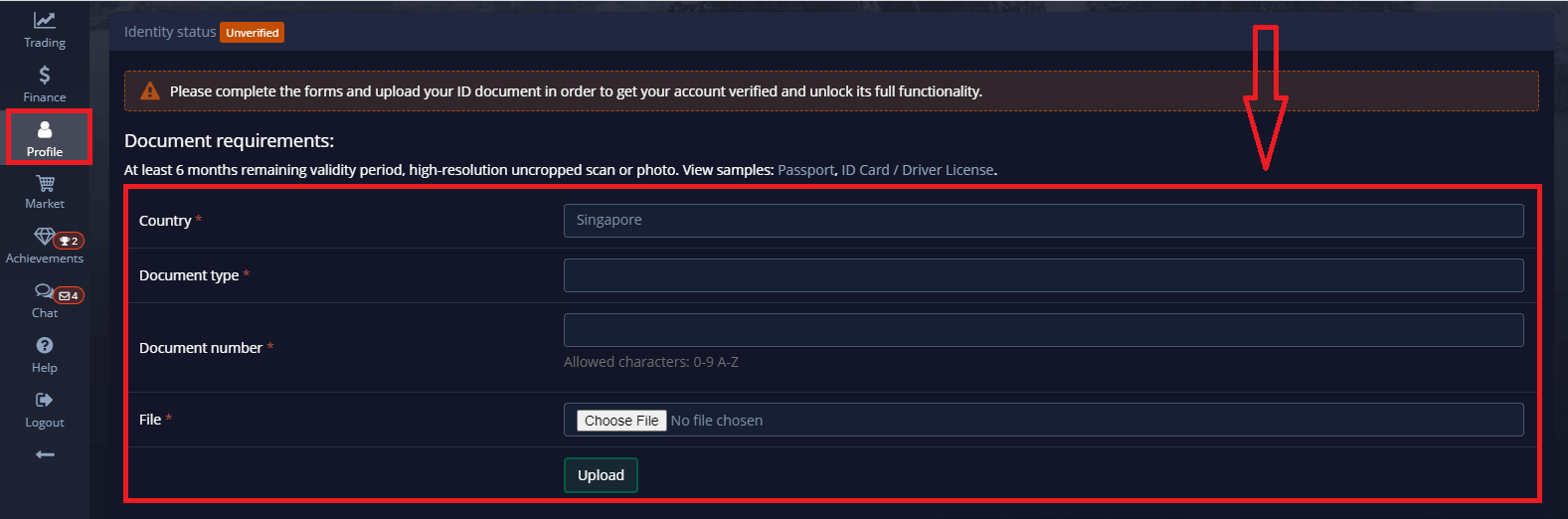 How to Verify Account in Pocket Option